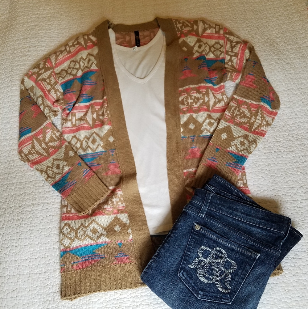 EUC Full Tilt Open Front Cardigan